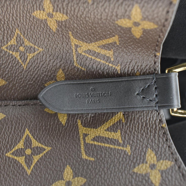 LOUIS VUITTON Neonoe MM Monogram Canvas Shoulder Bag Black