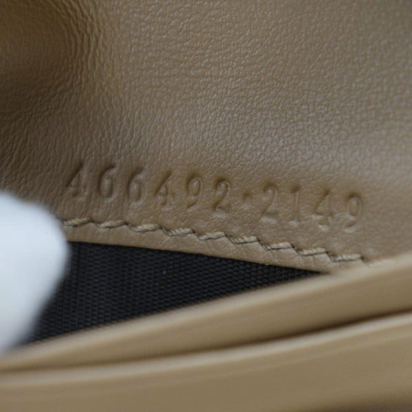 GUCCI Marmont GG Matelasse Leather Card Case Wallet Dusty Pink 466492