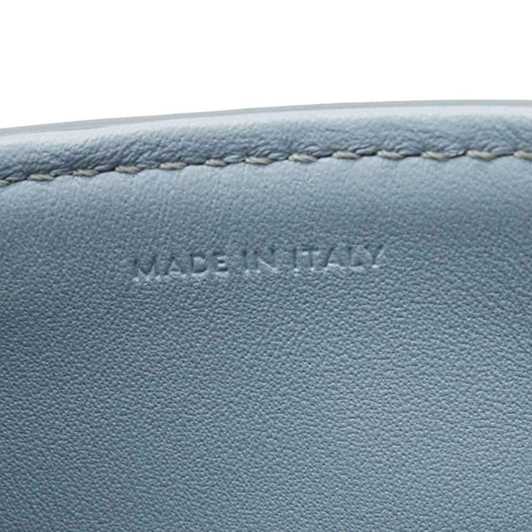 CELINE Teen Triomphe Leather Shoulder Bag Soft Pale Blue