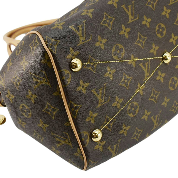 LOUIS VUITTON Tivoli GM Monogram Canvas Satchel Bag Brown