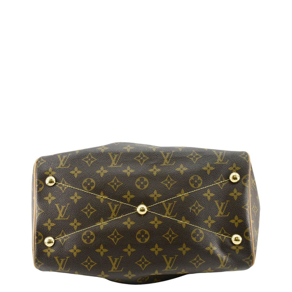 LOUIS VUITTON Tivoli GM Monogram Canvas Satchel Bag Brown
