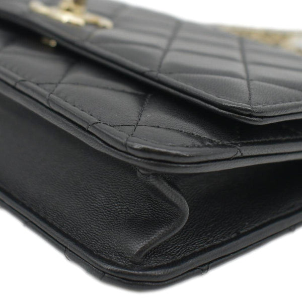 CHANEL Trendy CC Woc Lambskin Leather Crossbody Bag Black