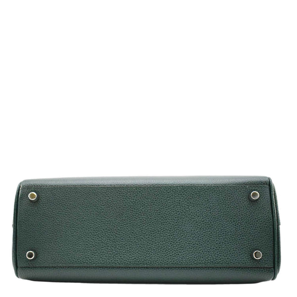 GUCCI Zumi Small Leather Top Handle Shoulder Bag Green 569712