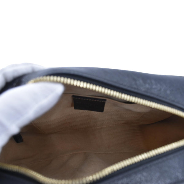 GUCCI Marmont Small Monogram Canvas Crossbody Camera Bag Beige 447632