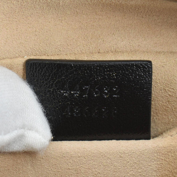 GUCCI Marmont Small Monogram Canvas Crossbody Camera Bag Beige 447632