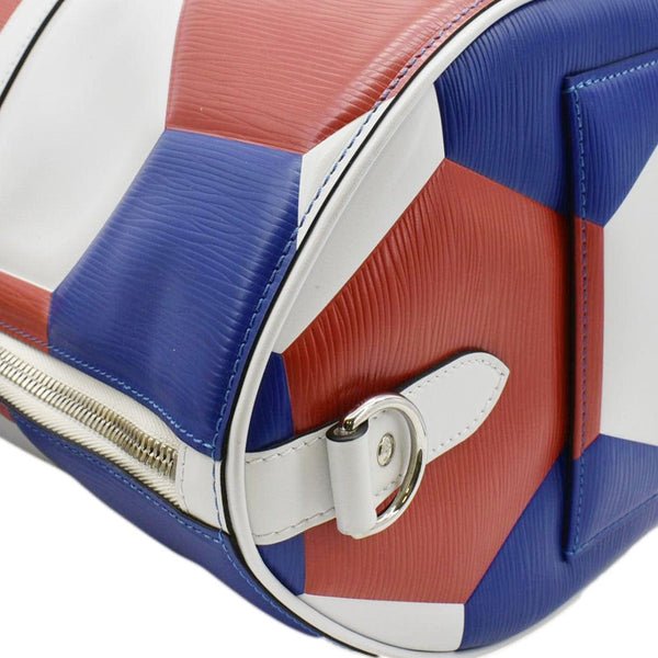 LOUIS VUITTON Keepall 50 FIFA Cup Bandouliere Leather Travel Bag Multicolor