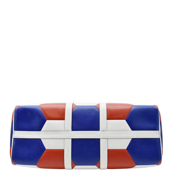 LOUIS VUITTON Keepall 50 FIFA Cup Bandouliere Leather Travel Bag Multicolor