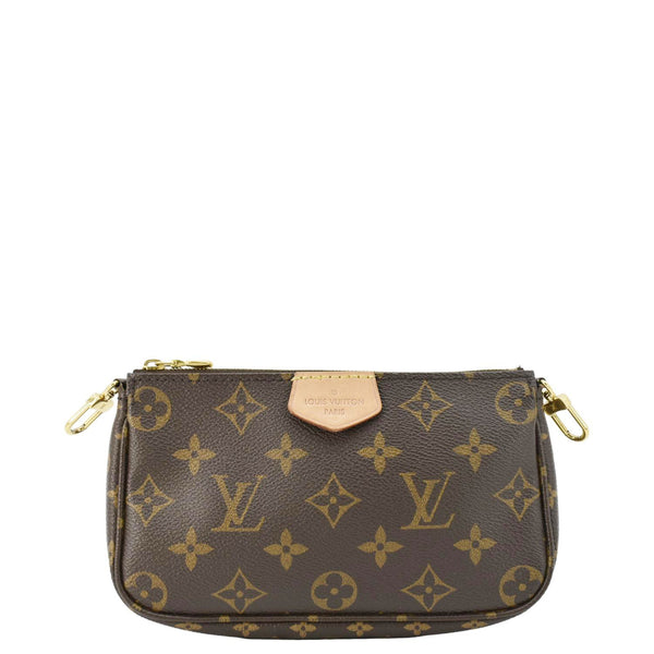 LOUIS VUITTON Multi Pochette Accessoires Monogram Canvas Crossbody Bag Olive