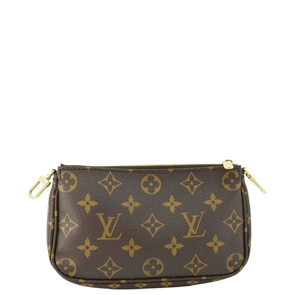 LOUIS VUITTON Multi Pochette Accessoires Monogram Canvas Crossbody Bag Olive