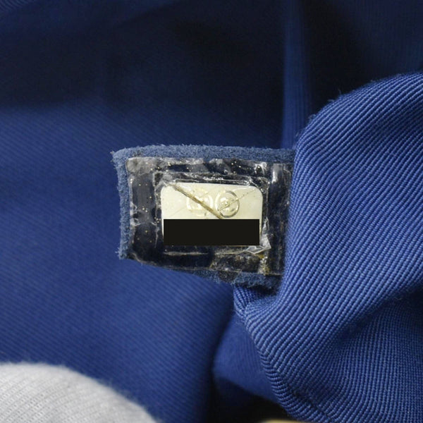 Chanel Envelope Lock 3 Small Quilted Patent Leather Shoulder Bag Blue