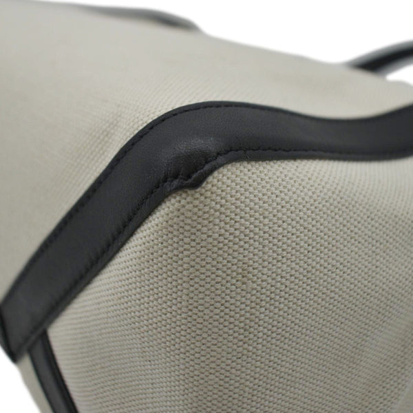 VALENTINO GARAVANI VLNT Small Canvas Tote Bag Cream