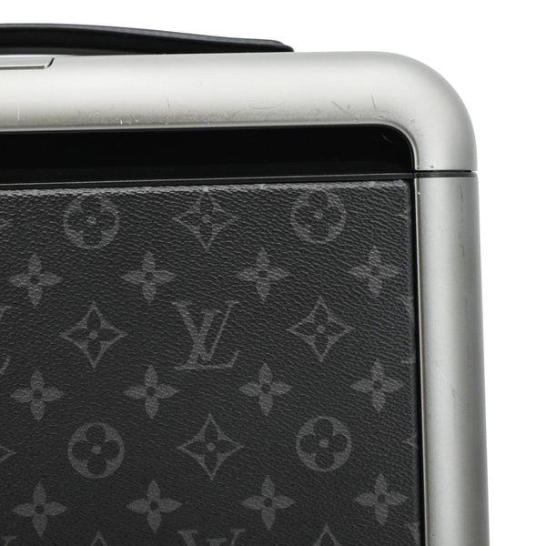 LOUIS VUITTON Horizon 55 Monogram Eclipse Canvas Rolling Suitcase Black