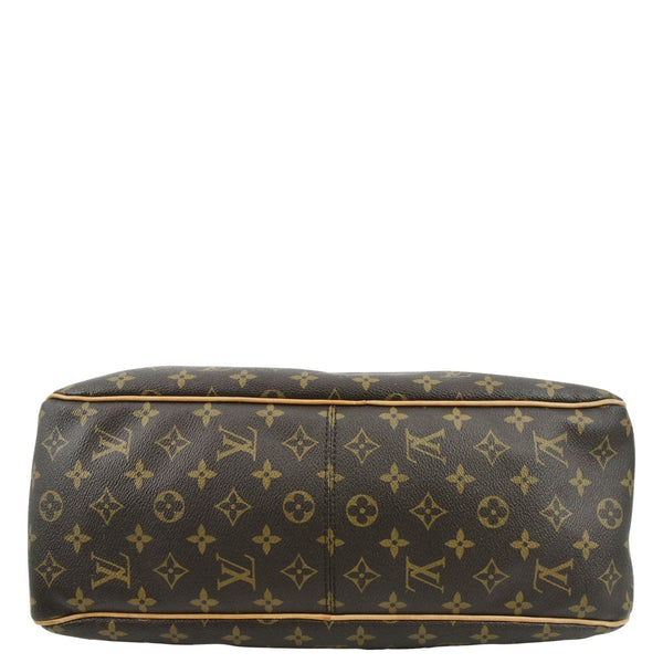 LOUIS VUITTON Delightful MM Monogram Canvas Hobo Bag Brown