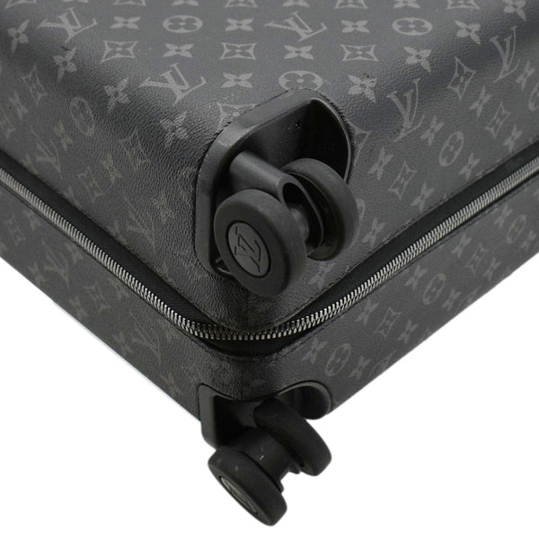 LOUIS VUITTON Horizon 55 Monogram Eclipse Canvas Rolling Suitcase Black