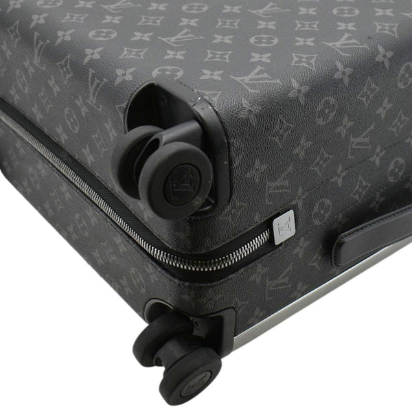 LOUIS VUITTON Horizon 55 Monogram Eclipse Canvas Rolling Suitcase Black