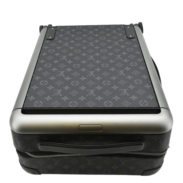 LOUIS VUITTON Horizon 55 Monogram Eclipse Canvas Rolling Suitcase Black