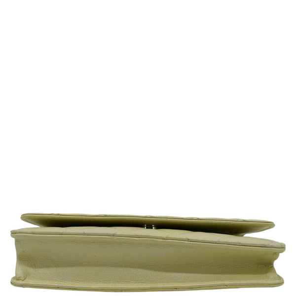 CHANEL WOC Quilted Leather Crossbody Bag Light Green