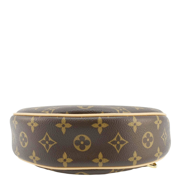 LOUIS VUITTON Loop Half Moon Monogram Canvas Shoulder Bag Brown