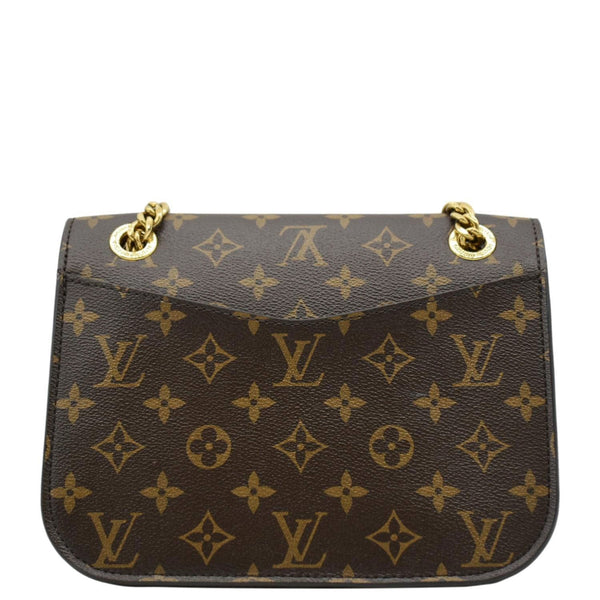 LOUIS VUITTON Passy NM Monogram Canvas Shoulder Bag Brown