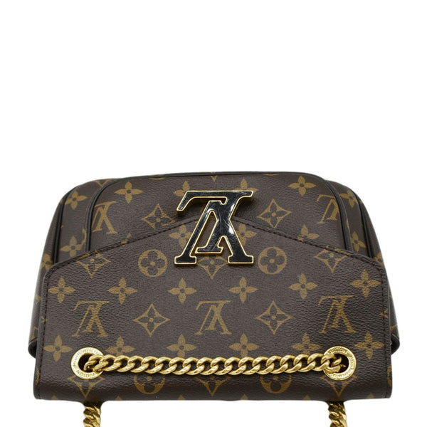 LOUIS VUITTON Passy NM Monogram Canvas Shoulder Bag Brown
