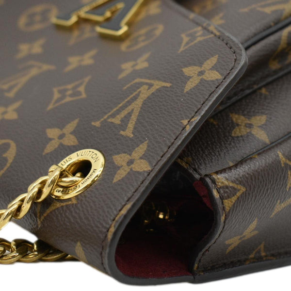 LOUIS VUITTON Passy NM Monogram Canvas Shoulder Bag Brown