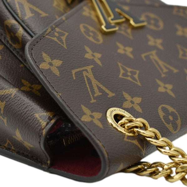 LOUIS VUITTON Passy NM Monogram Canvas Shoulder Bag Brown