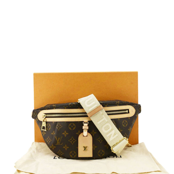 LOUIS VUITTON High Rise Monogram Canvas Bumbag Brown
