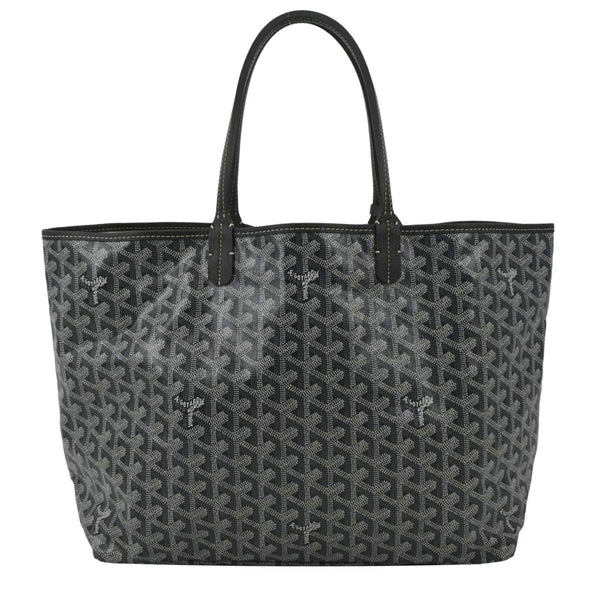 GOYARD Saint Louis PM Chevron Print Canvas Tote Bag Grey