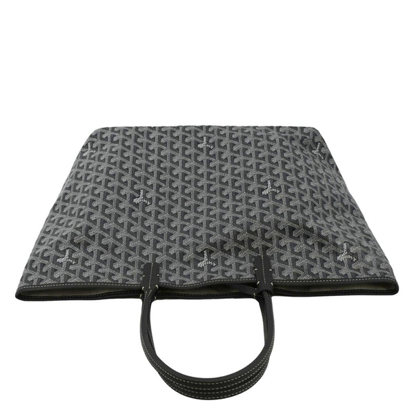 GOYARD Saint Louis PM Chevron Print Canvas Tote Bag Grey
