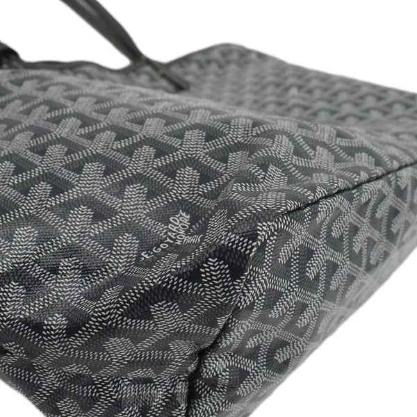 GOYARD Saint Louis PM Chevron Print Canvas Tote Bag Grey
