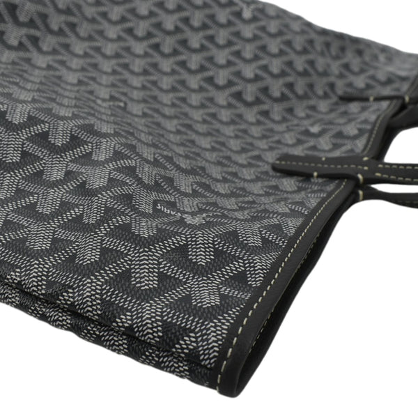 GOYARD Saint Louis PM Chevron Print Canvas Tote Bag Grey