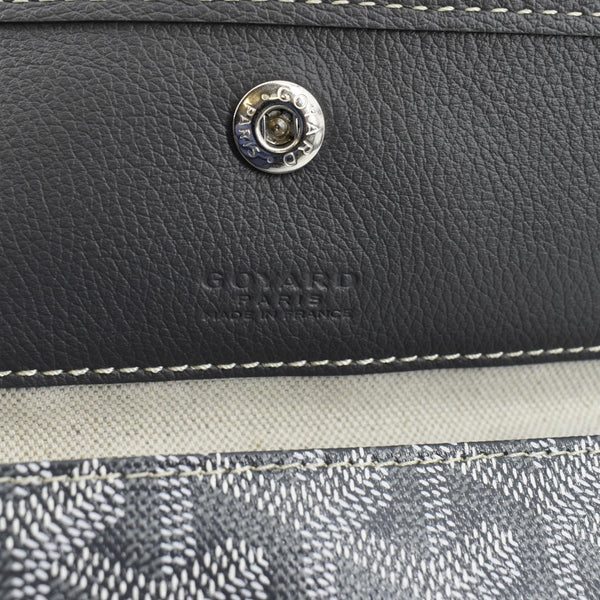 GOYARD Saint Louis PM Chevron Print Canvas Tote Bag Grey