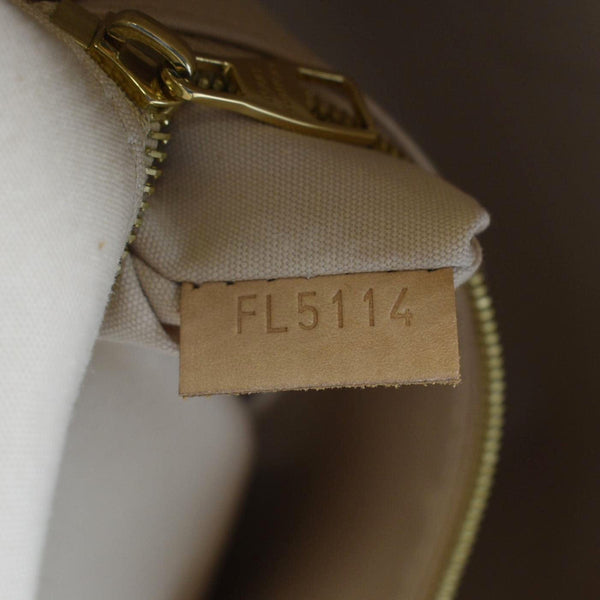 LOUIS VUITTON Lockit Vertical PM Monogram Vernis Leather Tote Bag Mastard