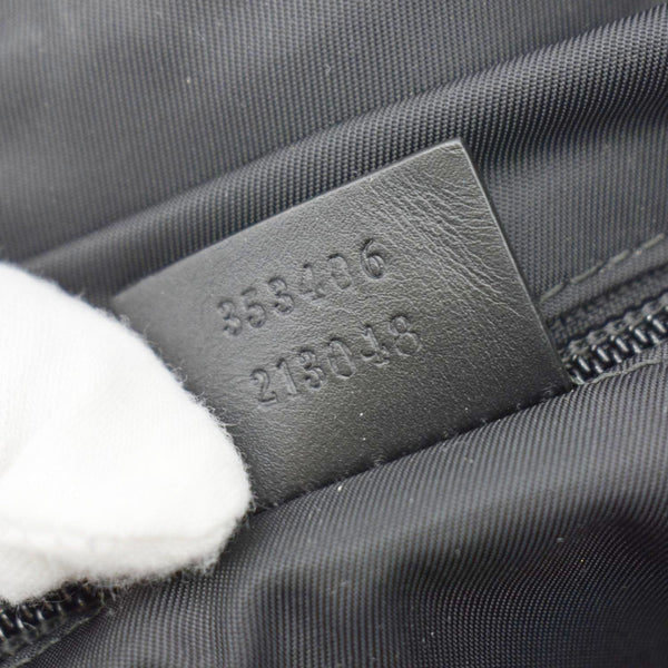 GUCCI Large Zippered GG Supreme Canvas Web Duffle Bag Beige 353406