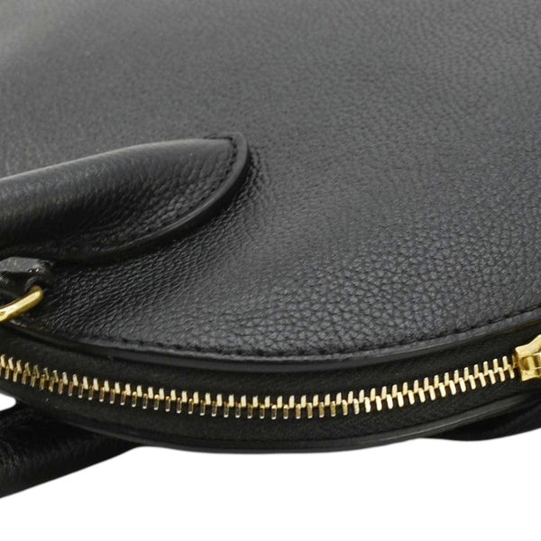 BALENCIAGA Ville Top Handle Grained Leather Crossbody Bag Black