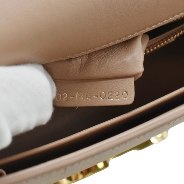 CHRISTIAN DIOR 30 Montaigne Flap Leather Crossbody Bag Brown