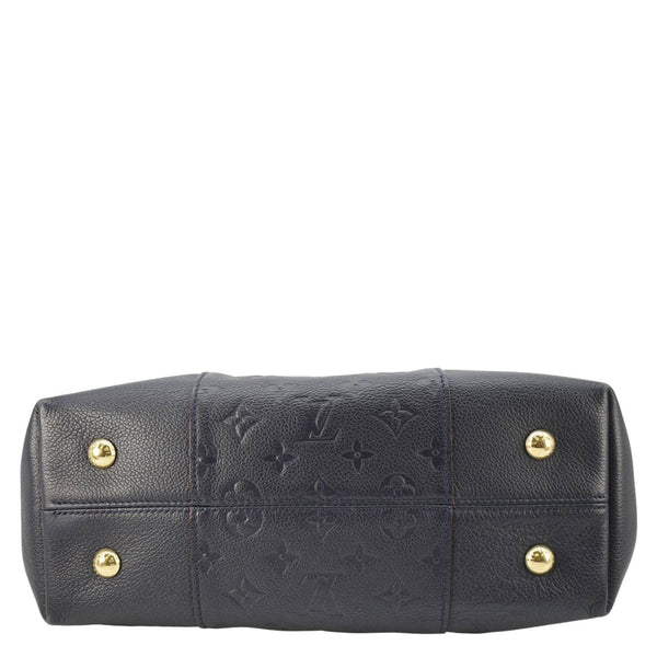 LOUIS VUITTON Melie Monogram Empreinte Leather Hobo Shoulder Bag Navy Blue