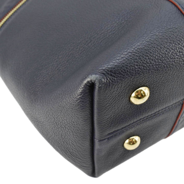 LOUIS VUITTON Melie Monogram Empreinte Leather Hobo Shoulder Bag Navy Blue