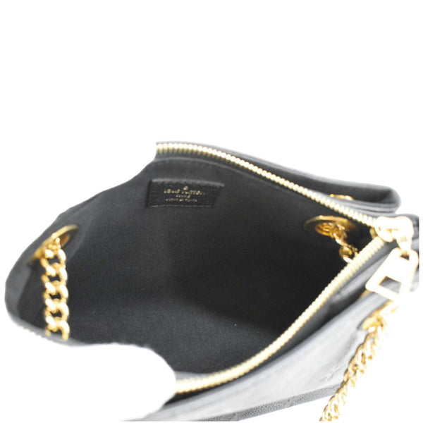 LOUIS VUITTON Surene BB Empreinte Leather Shoulder Bag Black