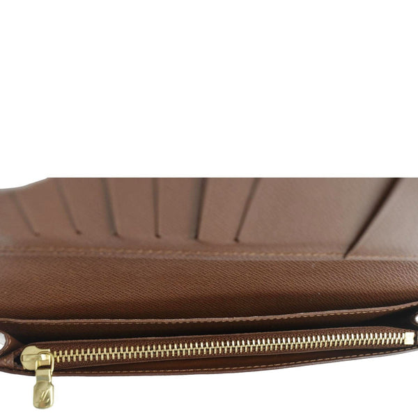 LOUIS VUITTON Brazza Monogram Canvas Bifold Long Wallet Brown