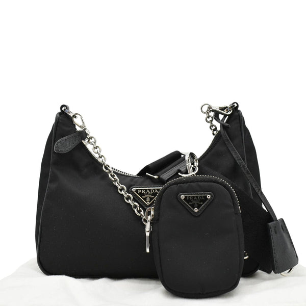 PRADA Re-Edition 2005 Re-Nylon Shoulder Bag Black