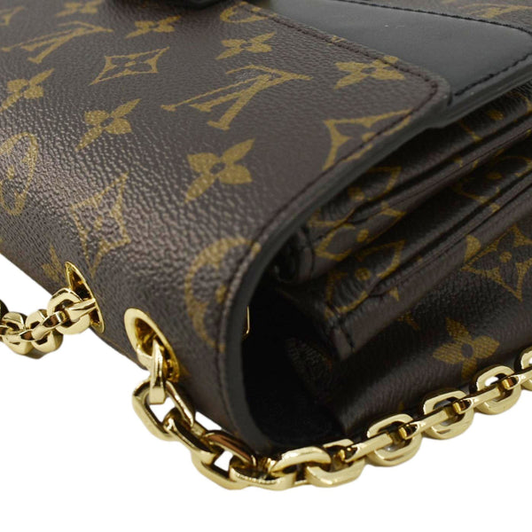 LOUIS VUITTON Marceau Monogram Canvas Shoulder Bag Black