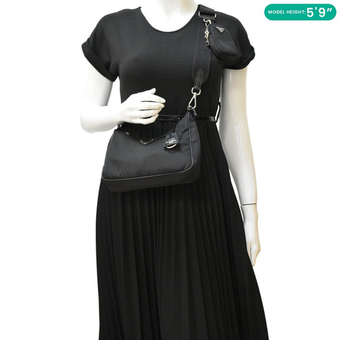 PRADA Re-Edition 2005 Re-Nylon Shoulder Bag Black