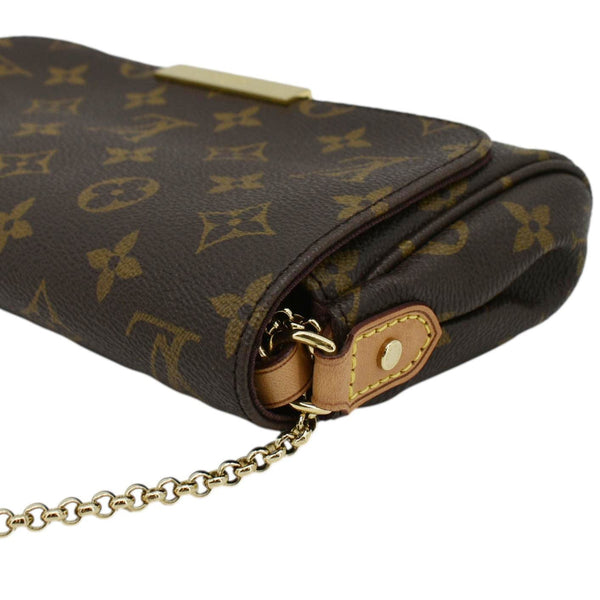 LOUIS VUITTON Favorite PM Monogram Canvas Shoulder Bag Brown