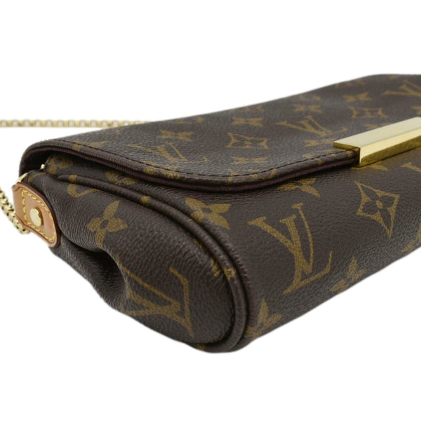 LOUIS VUITTON Favorite PM Monogram Canvas Shoulder Bag Brown