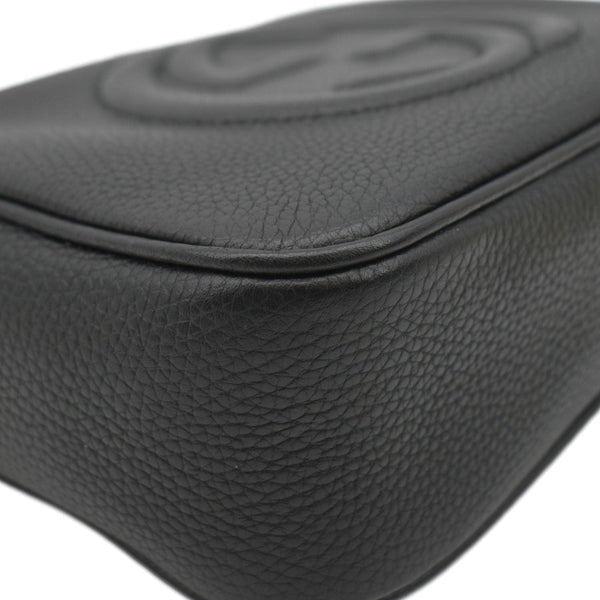 GUCCI Soho Disco Leather Crossbody Bag Black 308364