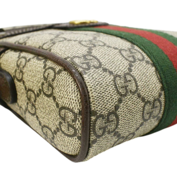 GUCCI Ophidia Small GG Canvas Messenger Bag Brown 598127