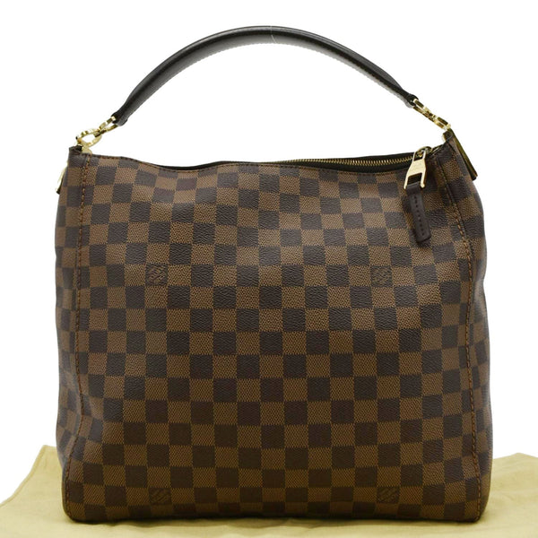 LOUIS VUITTON Portobello PM Damier Ebene Shoulder Bag Brown
