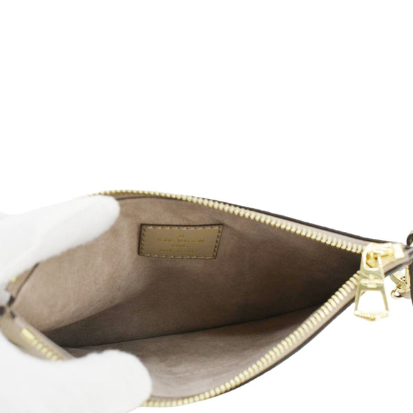 LOUIS VUITTON NeoNoe Bicolor Monogram Empreinte Pouch Cream