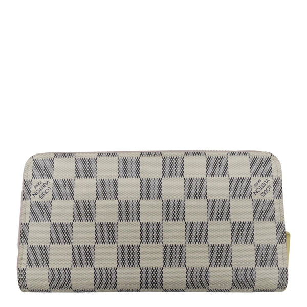 LOUIS VUITTON Damier Azur Zippy Wallet Rose ballerine